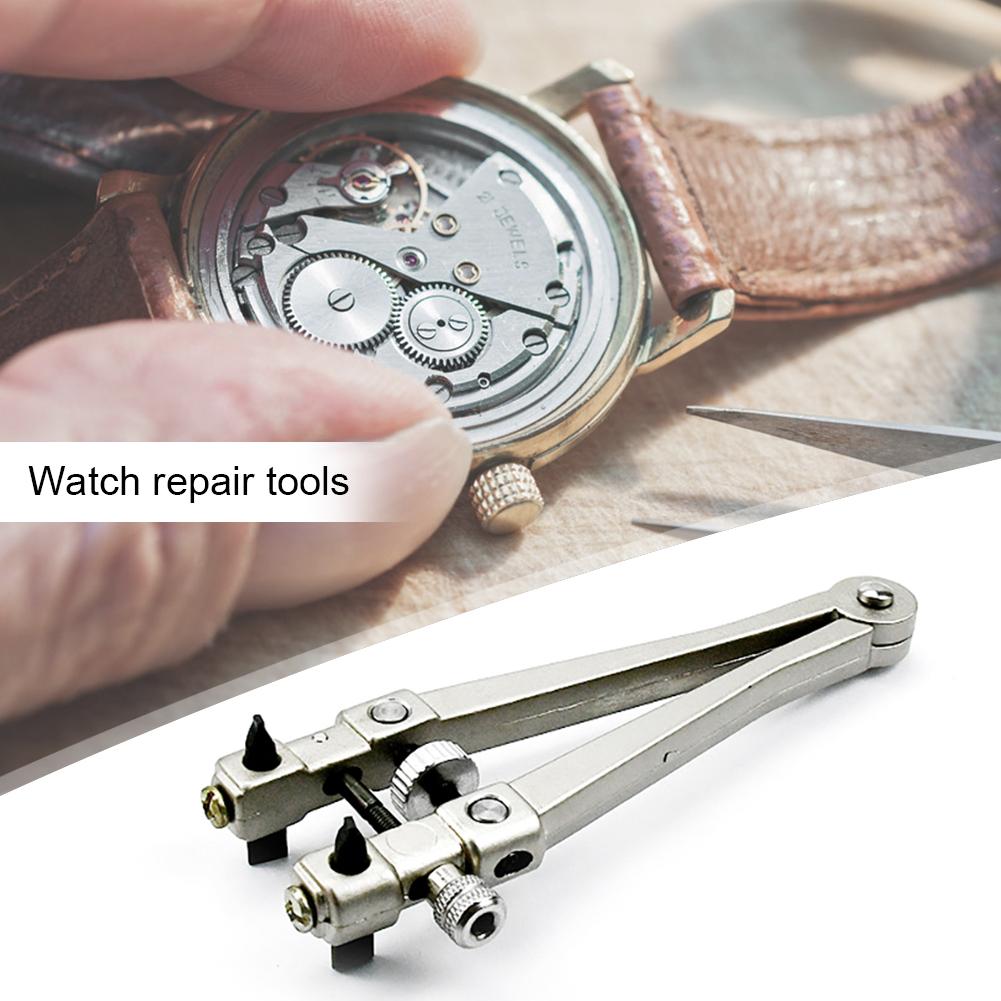 Large V-shape Back Case Watch Opener Tool Closer Practical  Adjustable Clamp Security Watch Battery Removal Tool