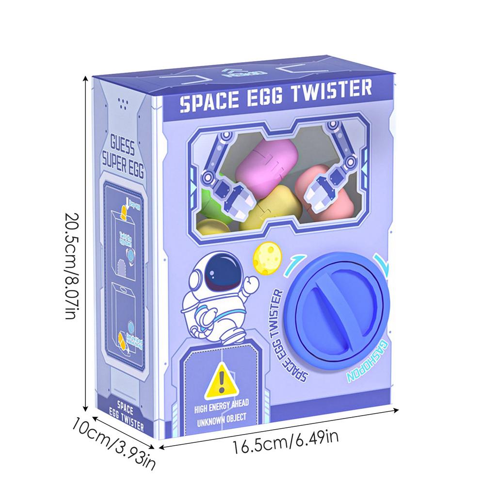 Toy Vending Machine,Egg Twisting Machine,Claw Machine Toy, Versatile Candy Dispenser Machine, Unique Vending Machine with 6 Gashapon for Kids