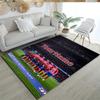Atletico Madrid Customize Your Name Area Rug Perfect for Outdoor Study room Bedrooms Entryway Anti-slip Rug Anime Office Decor Best for Christmas