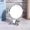Double Sided Makeup Mirror 10x Magnifying Foldable Handheld Cosmetic Mirror For Home Travel(Silver )