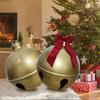 Gold PVC Inflatable Bell Balloon Reusable Shiny Glossy for Christmas New Year Outdoor Party Decorations Durable Easy To Install