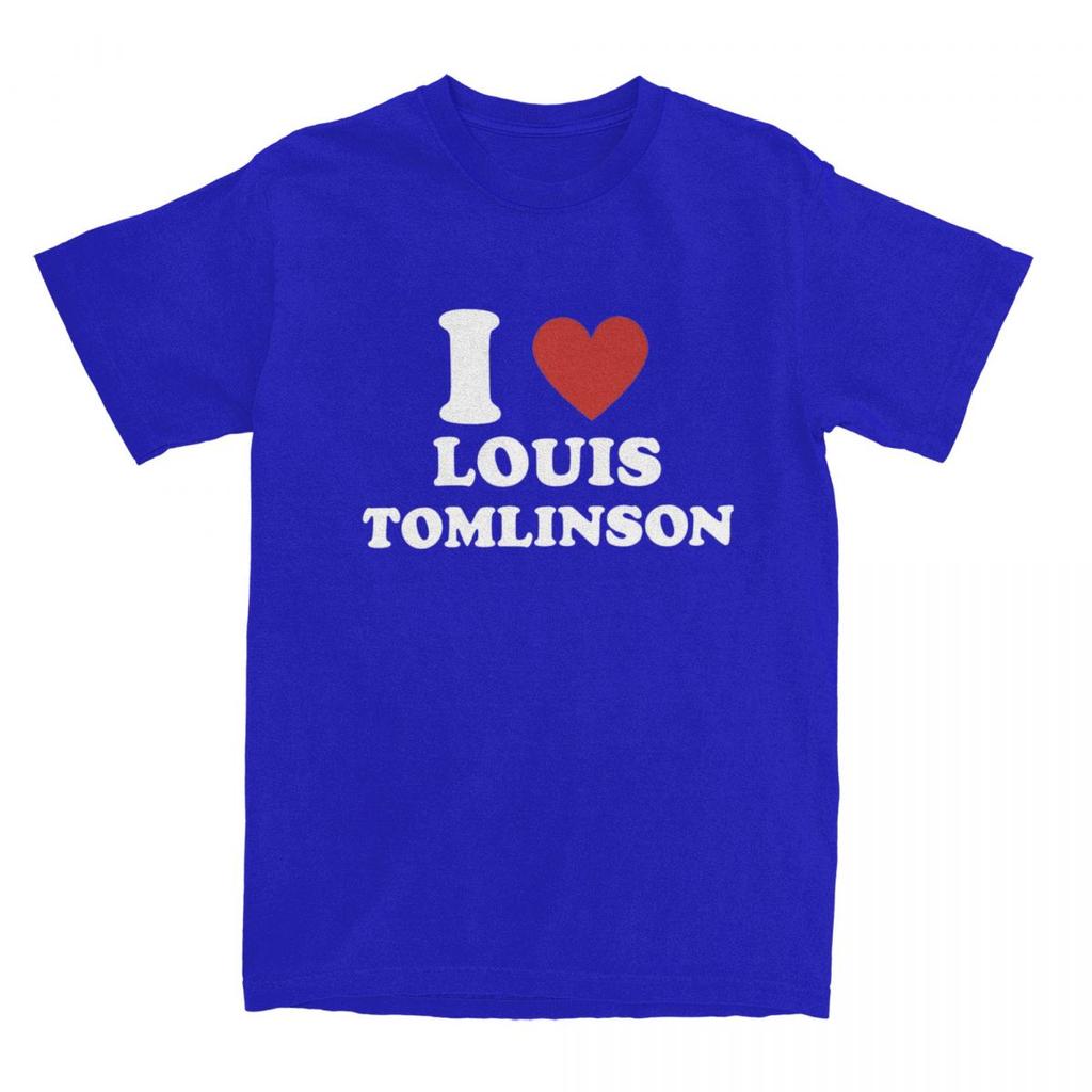Men T-Shirt I Love Louis Tomlinsons Amazing 100% Cotton Tees Short Sleeve T Shirt Round Collar Clothes Party