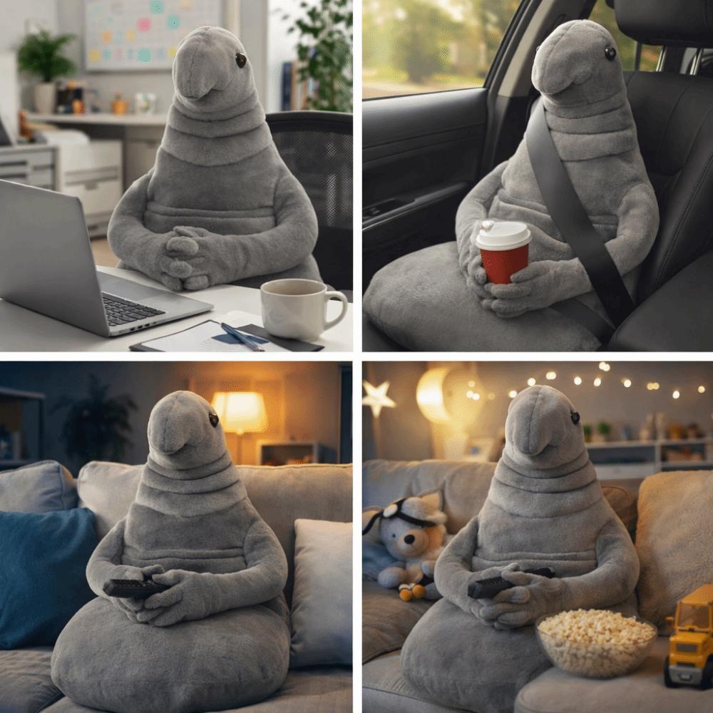 20cm/35cm/45cm Alien Plush Doll The Russian Zhdun Plush Statue Doll Monster Plush Toy Holiday Gift