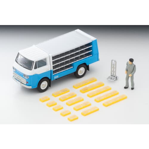 TOMYTEC Tomica Limited Vintage LV-210a Mazda E2000 Bottle Car (White/Light Blue) - Finished Product
