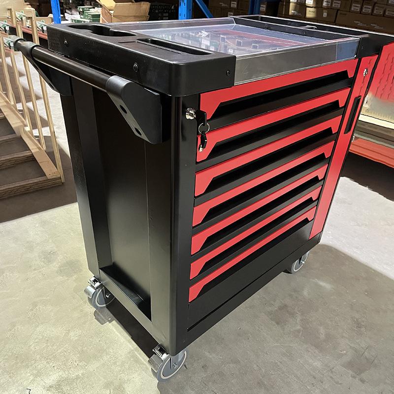 420-Piece Mechanic Tool Set: Seven-Layer Trolley-Style Mobile Auto Repair Cabinet