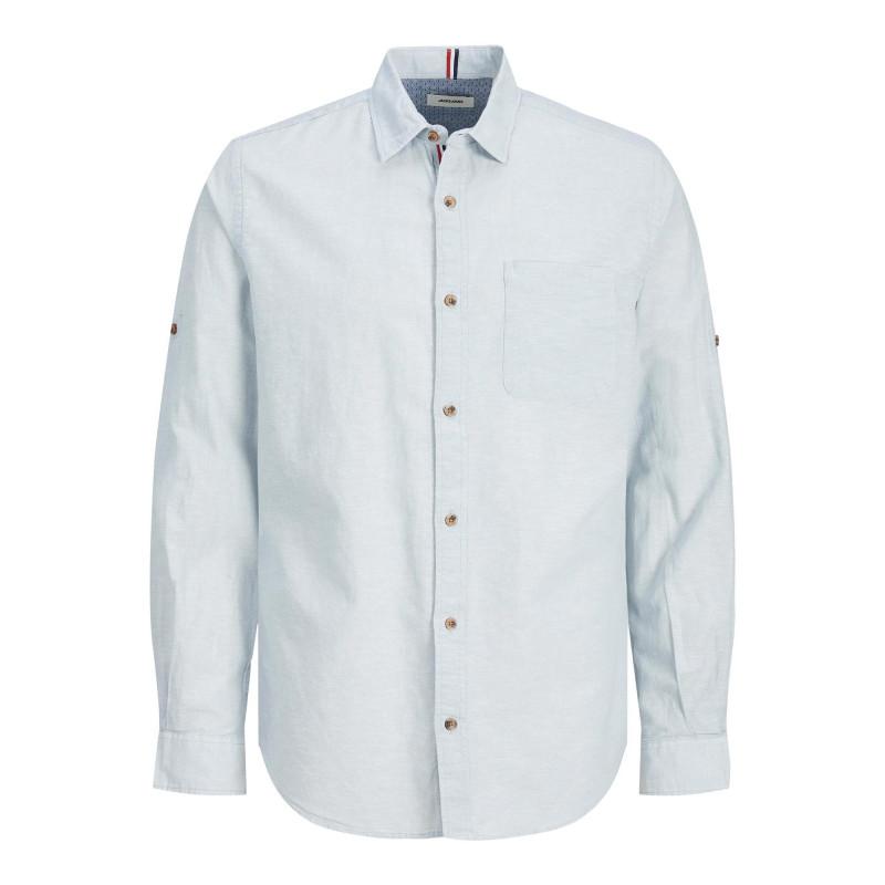 

Мужская рубашка с длинными рукавами и воротником-стойкой JACK & JONES