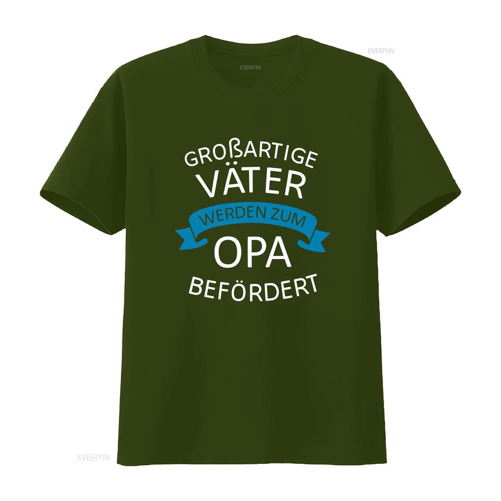 Groartige Vter Werden Zum Opa Befrdert Herren T Shirt Perfect For New Grandfathers Vintage Comfortable Fashion