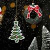 Plastic Christmas Hanging Pendants Xmas Tree Wreath Xmas Tree Decorations Drop Ornaments  Christmas