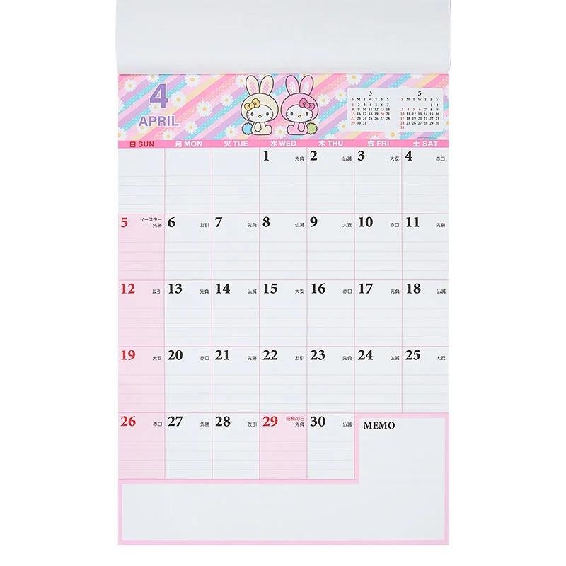 Sanrio Hello Kitty Zapisovací kalendář 2026 Japonsko NOVÝ Postavy Sanrio