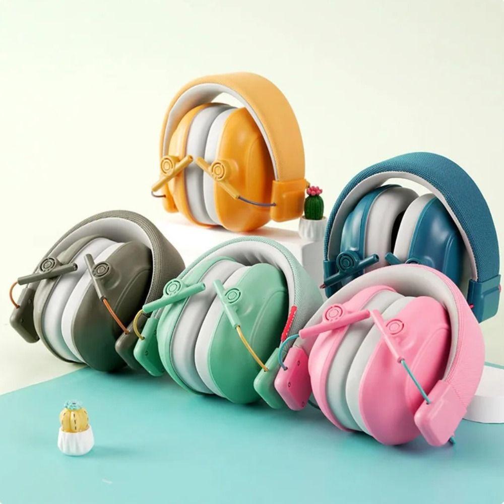 

Hearing Protection Ear Cancelling Headphones Ear Defenders Anti-Noise Earmuffs Study Sleep зелений