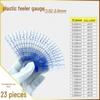Plastic Feeler Gauge Set: 0.02-1.0mm & 0.05-1.5mm Thickness and Gap Shims.