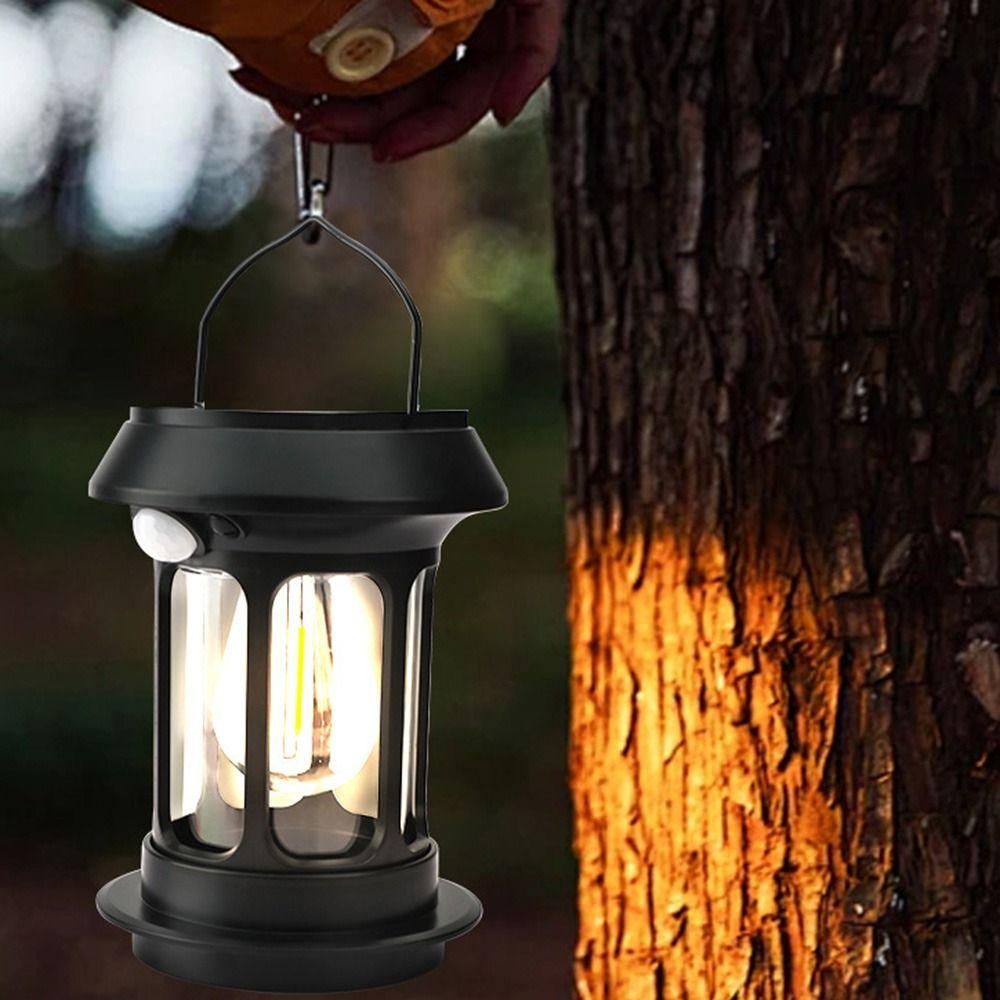 Dimmerable Solar Camping Lights Solar Powered Wall Hanging Light Hand Lantern  Outdoor Lighting