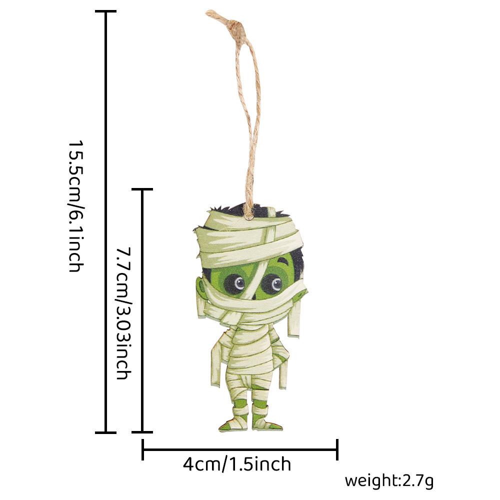 Wooden Halloween Unique Ghost Pumpkin Hanging Ornaments Perfect For Spooky Decor Party