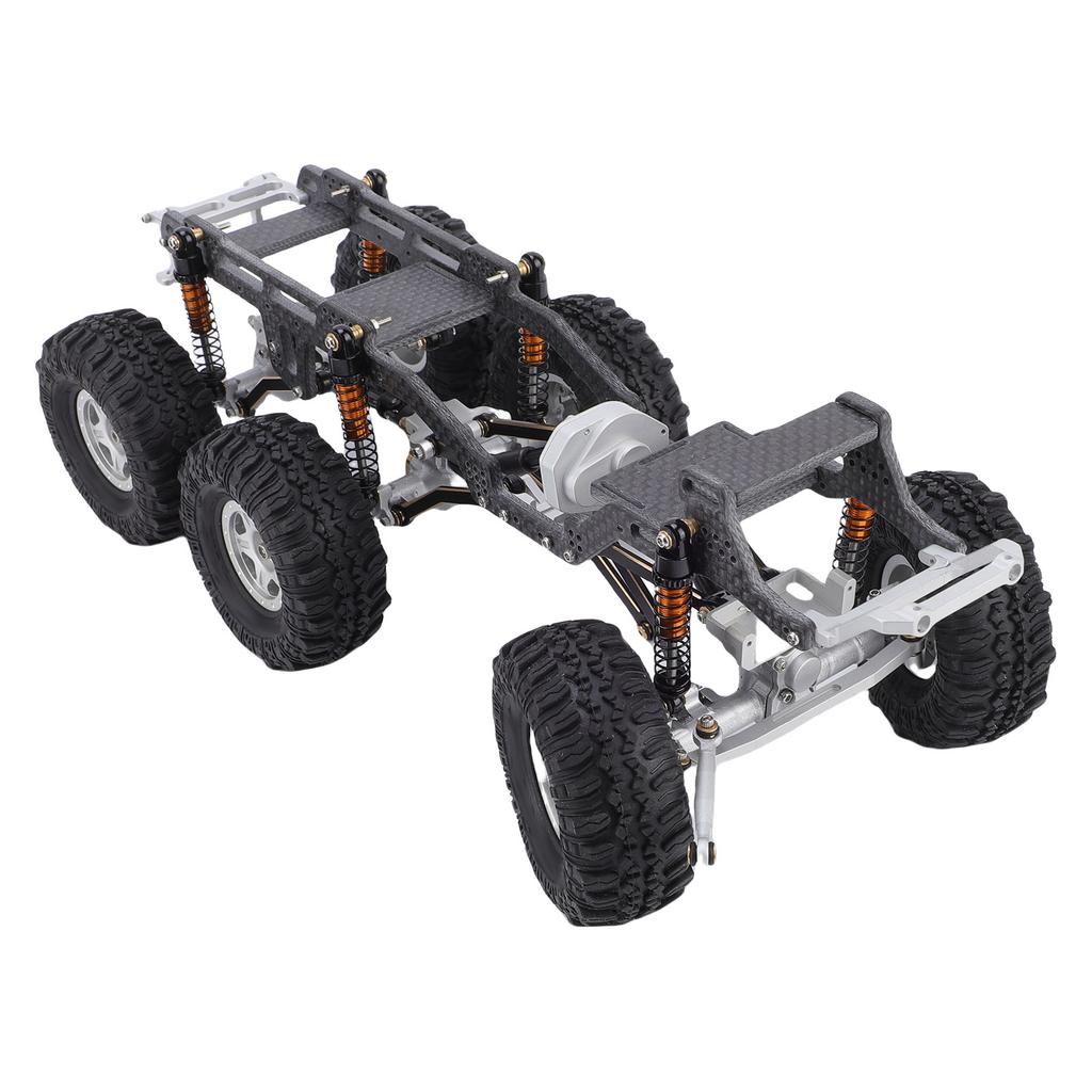 Chassis Frame Fit for   SCX24 RC Truck 6x6 Carbon   RC Car Body Low Center Gravity Chassis Upgrade Part