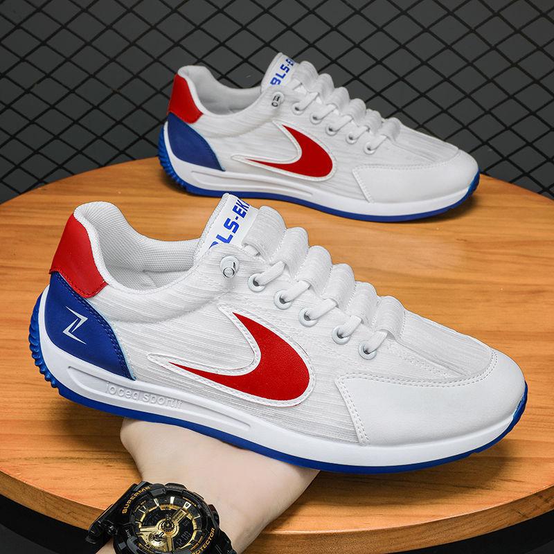 Buty męskie sportowe buty męskie 25 lato nowe siateczkowe oddychające jedwab rybny płaska podeszwa antypoślizgowa miękka podeszwa do jazdy buty Forrest Gump