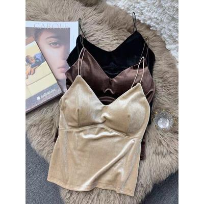 Maillard Canary Camisole Women's Autumn Winter Plus Size Slimming with Chest Pad On The Bottom of The Back Top