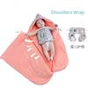 Sac de Couchage Bébé Automne & Hiver en Pur Coton, Couverture Bébé Nouveau-né Double Usage, Châle Chaud/Anti-Sursaut/Coupe-vent