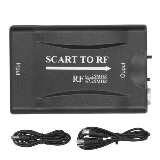 

SCART для радиочастотного видеоадаптера для выходного преобразователя RF 67,25 МГц/61,25 МГц для ТВ-приставки