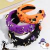 Soft Fabric Halloween Headpiece Pumpkin Witch Bat Theme For Multi Role Costume Transformations Cosplay Headband