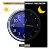 Stick On Dashboard Car Clock Mini Tiny Small Luminous Clock Car Air Vent Clip Clocks Watch For Dashboard Boat Bike SUV Home