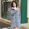 FengXun Women's Mid-Length Casual Hooded Padded Coat