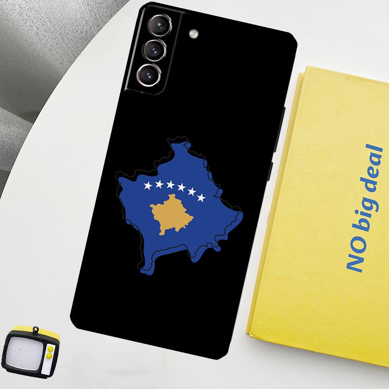 Kosovo Passport Flag Phone Case For Samsung Galaxy S25 S26 Ultra S20 S21 S22 S23 Plus S10 S25 FE S24 Ultra Cover