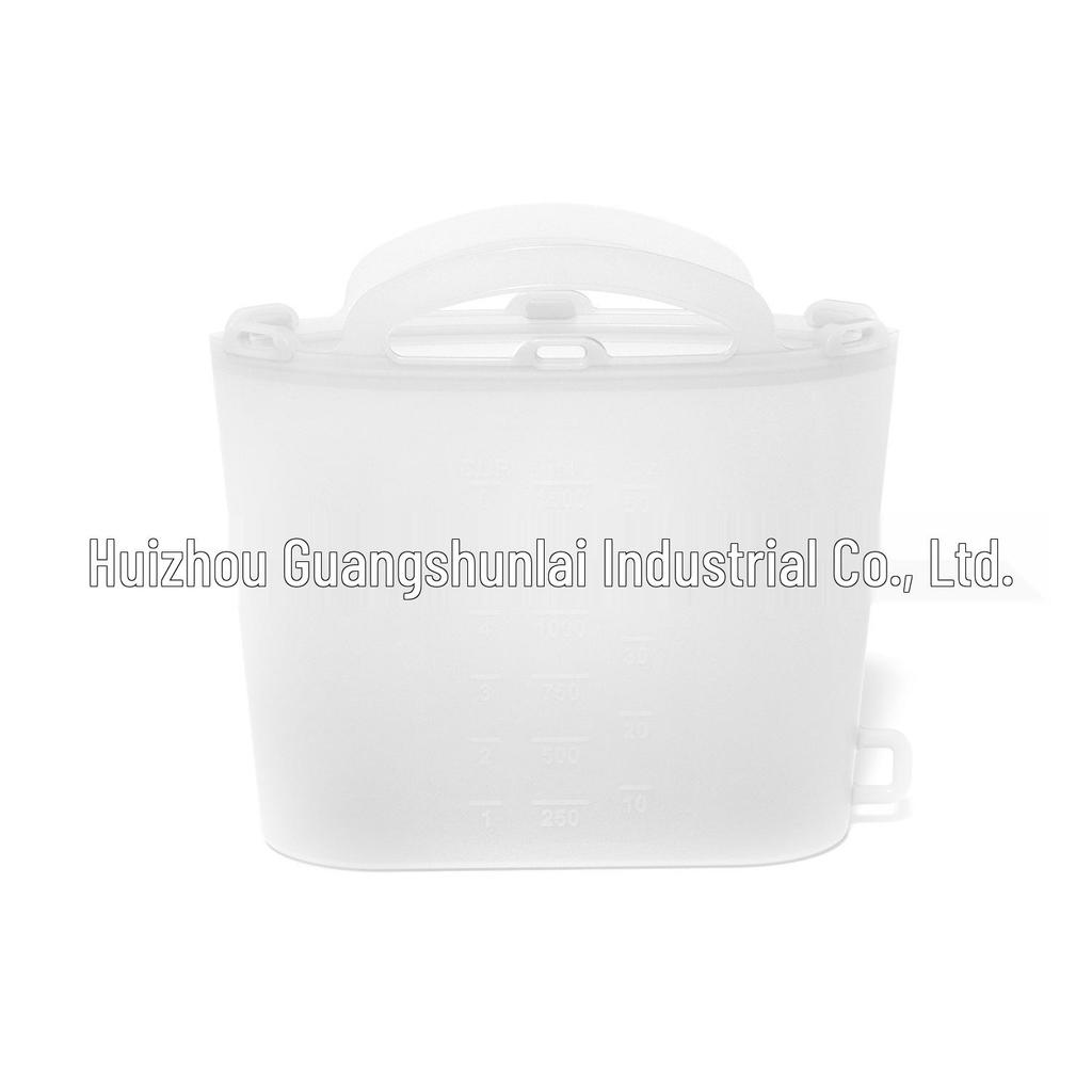 Silicone Ice Cube Tray with Lid: 4-Grid Frozen Soup & Food Storage Box