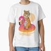 Chillin  Flamingo Tiger Classic T-Shirt