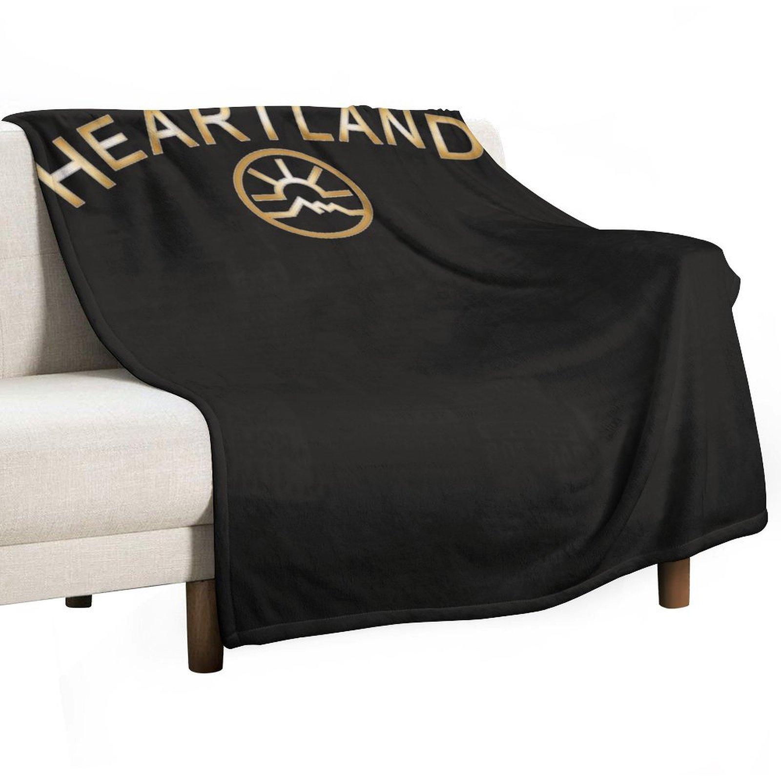 

Heartland Logo Throw Blanket Retros Cute Single heavy to sleep Blankets 30x40in