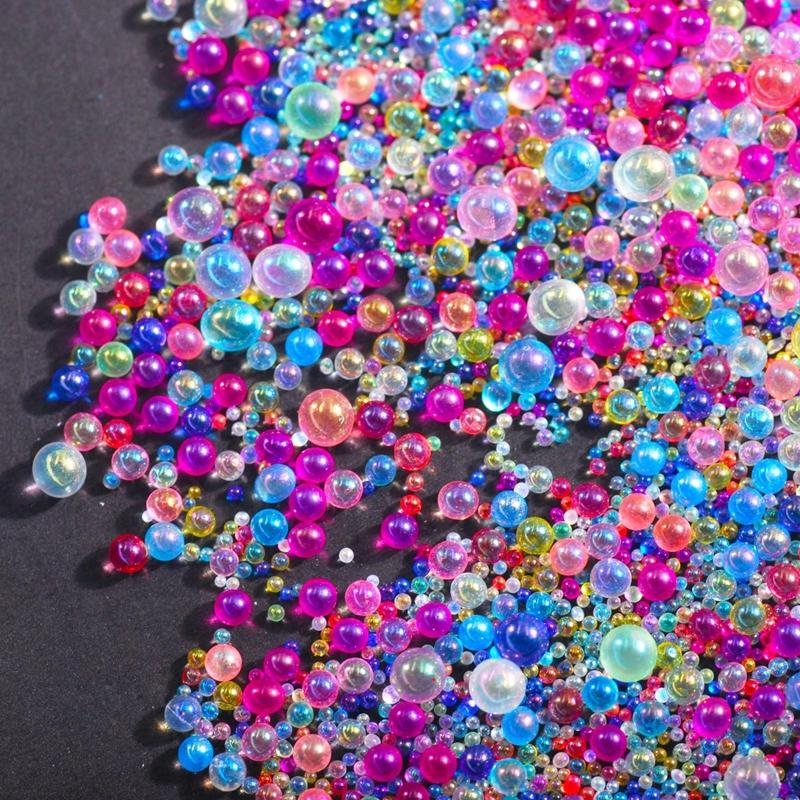 Sturdy Glass Resin Bubble Beads Water Droplet Bubble Beads Magical Water Droplets AB Miniature Bead Resin Inclusion