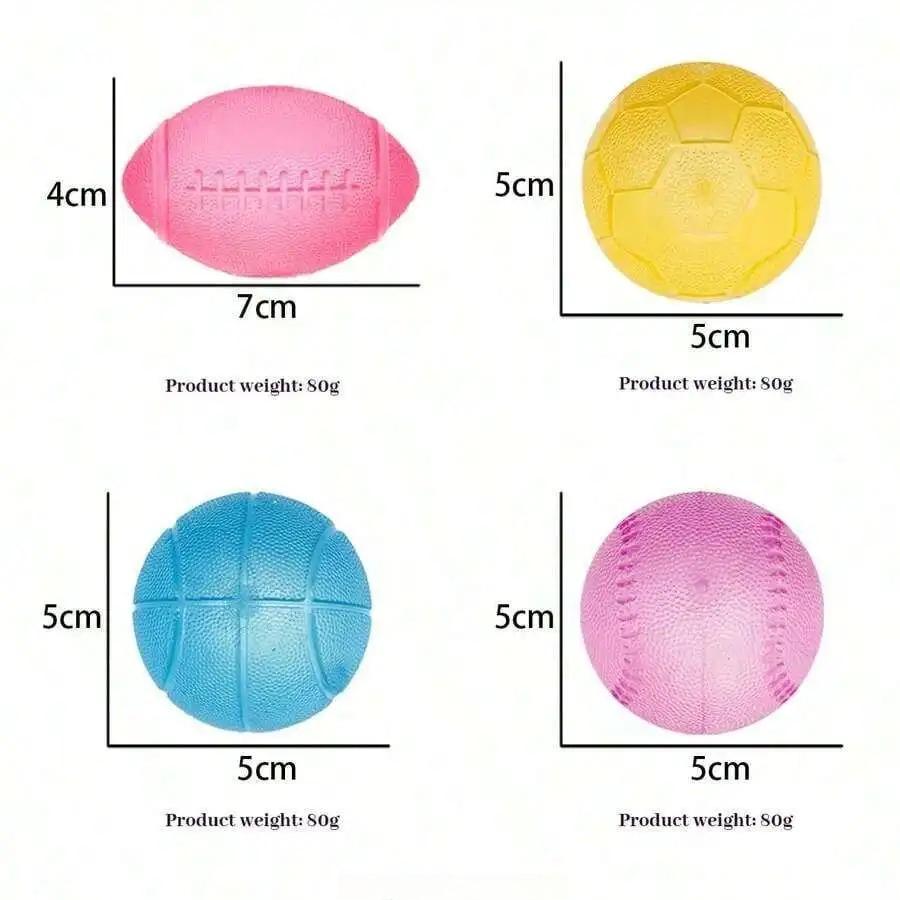 Mini Sports Squishy Stress Balls Soft Squeeze Fidget Toy Football Soccer Basketball Baseball Hand Relief Sensory Gift