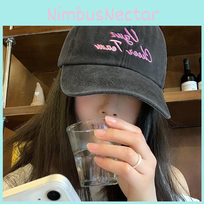 Vintage Style Baseball Cap For Women Gray Soft Top Sun Hat For Casual Summer Wear