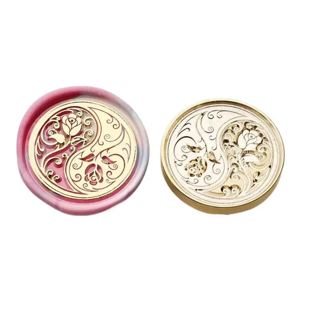 Butterfly Icon Wax Seal Stamp Replace Head Antique Metal Star Sky Pattern Sealing Wax Seals Head Retro Flowers