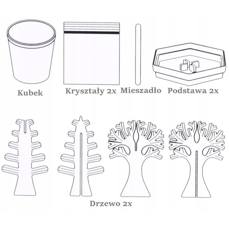 Kristallwachsexperiment Kristallbäume Pädagogisches Wissenschaftskit