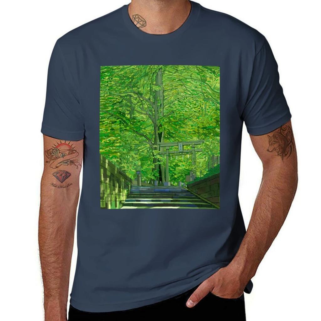 Lightening struck Ginko TShirt Trendy Print Short Sleeve TShirt