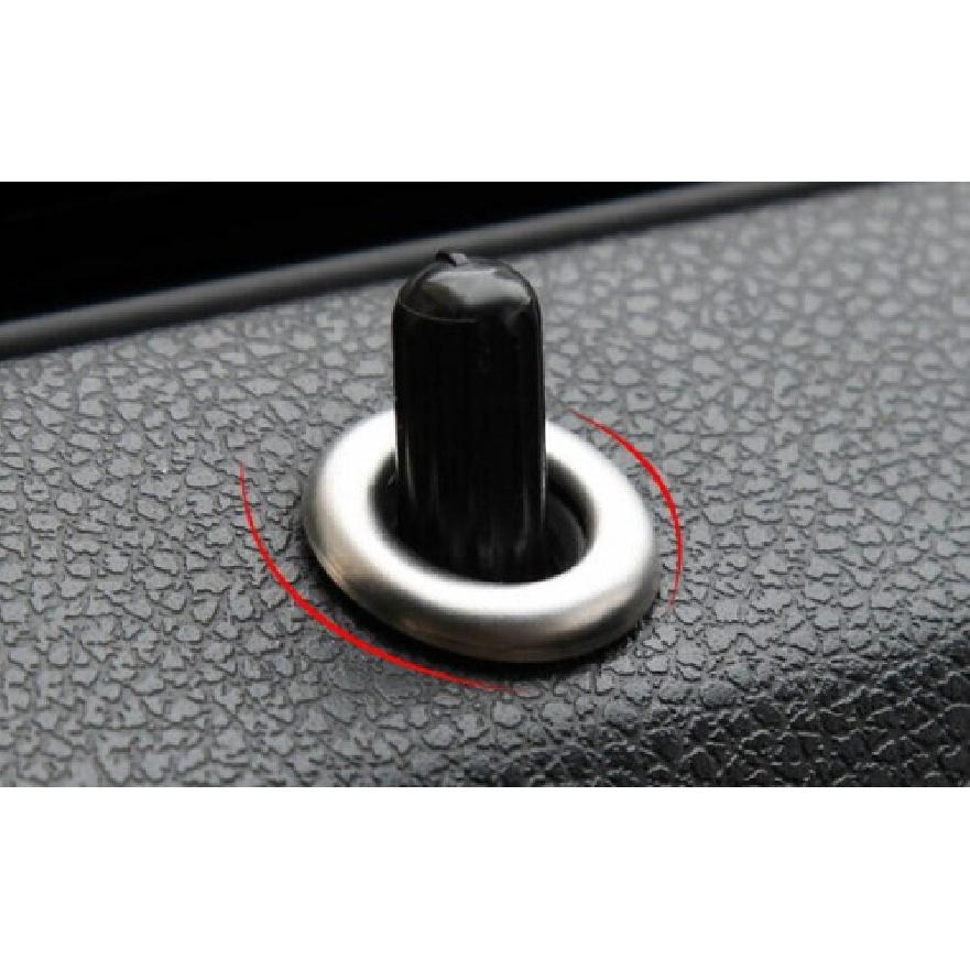 For Benz C-Class Silver Titanium 2007-2010 Inner Door Bolt Lock Down Cover Trim
