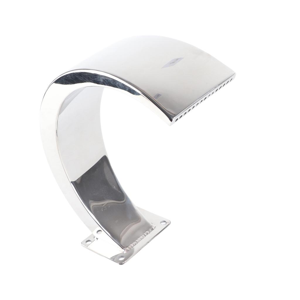 Swimming Pool Waterfall Fountain Rounded Arc Design G1 Female Thread Stainless Steel Pool Water Fountain Pool Waterfall Fountain