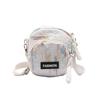 Canvas Small Crossbody Bag For Women With Zipper Pocket And Key Clip In Street Style