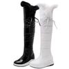 Warm Fur Plush Snow Boots Women Winter Shoes Down Black White Over Knee High Boots Female Waterproof Comfortable Long Rain Shoes