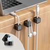 Magnetic Cable Clips Cable Management Wire Keeper Cable Organizer Under Desk Data Wire Smooth Adjustable Cord Holder 1-18pcs