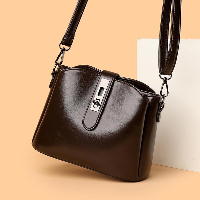 Fashionable Women's Shoulder Bag, High-quality UP Leather Crossbody Bag, Simple Shoulder Bag, Casual Handbag Suitable for Daily Use and Shopping