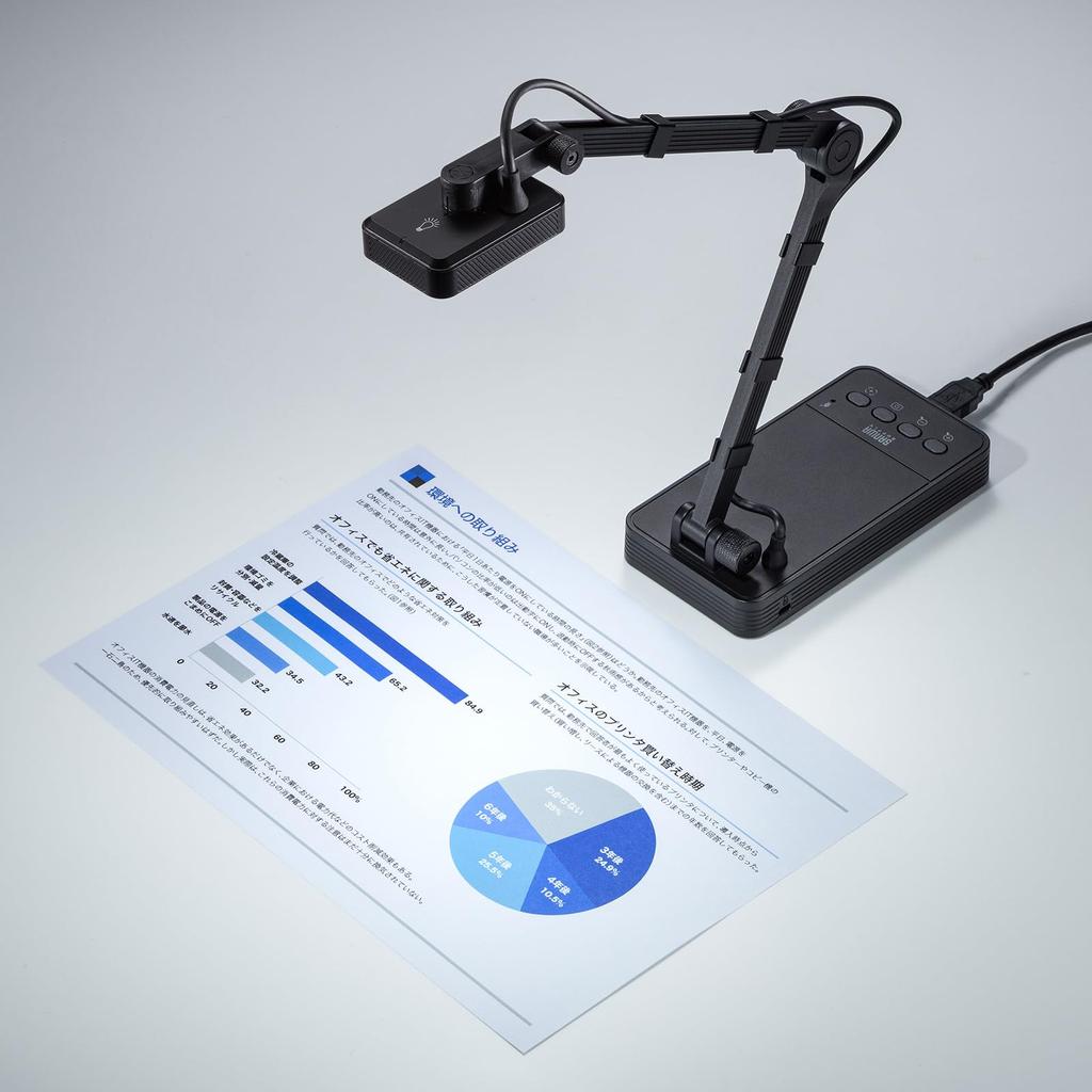 Sanwa Supply cameră pentru documente USB Ieșire HDMI (cu functie) CMS-V58BK