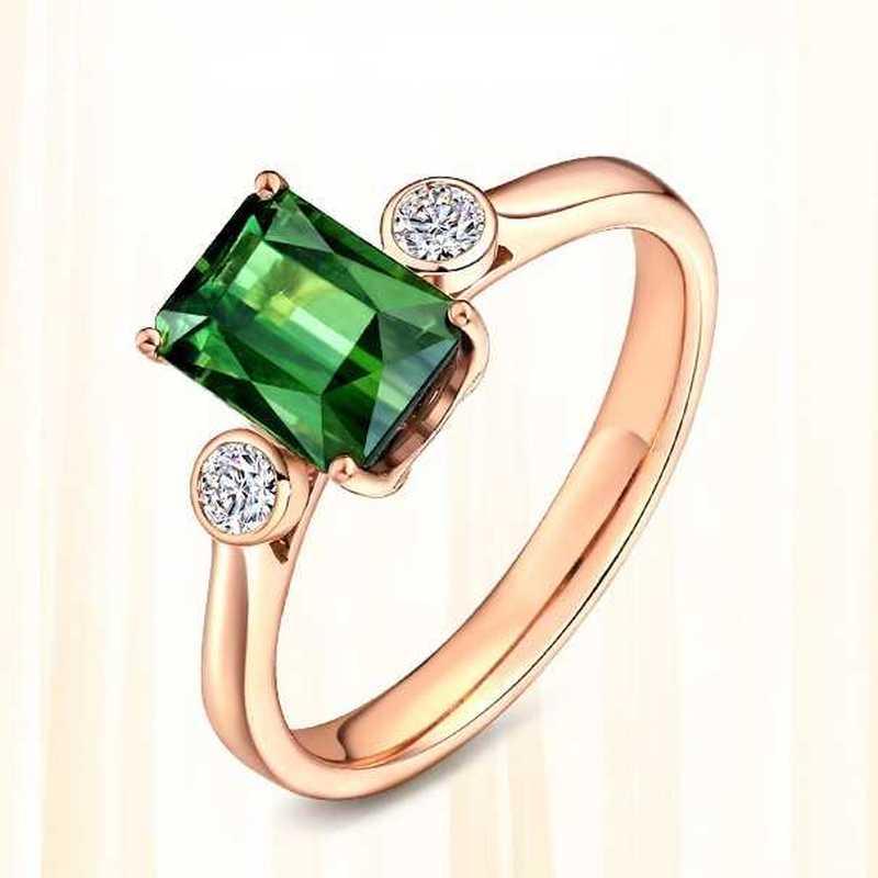 Sace Gems Klassischer Kupferlegierungs-Zirkonring für Damen, Schmuck, Hochzeit, Versprechen, Party, Geschenk