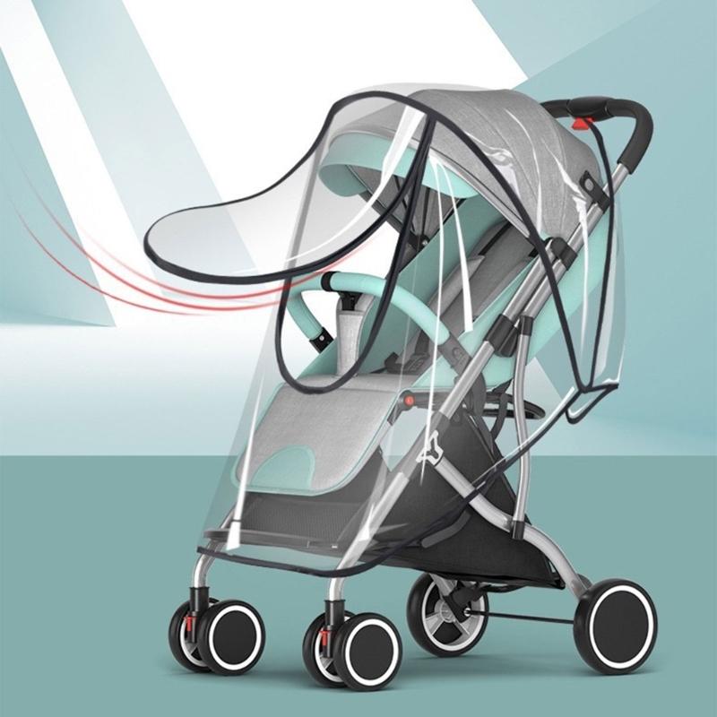 Baby Travel Weather Shield Breathable Stroller Rain Cover Baby Car Weather Wind-Shield Protect from Dust Snow Universal