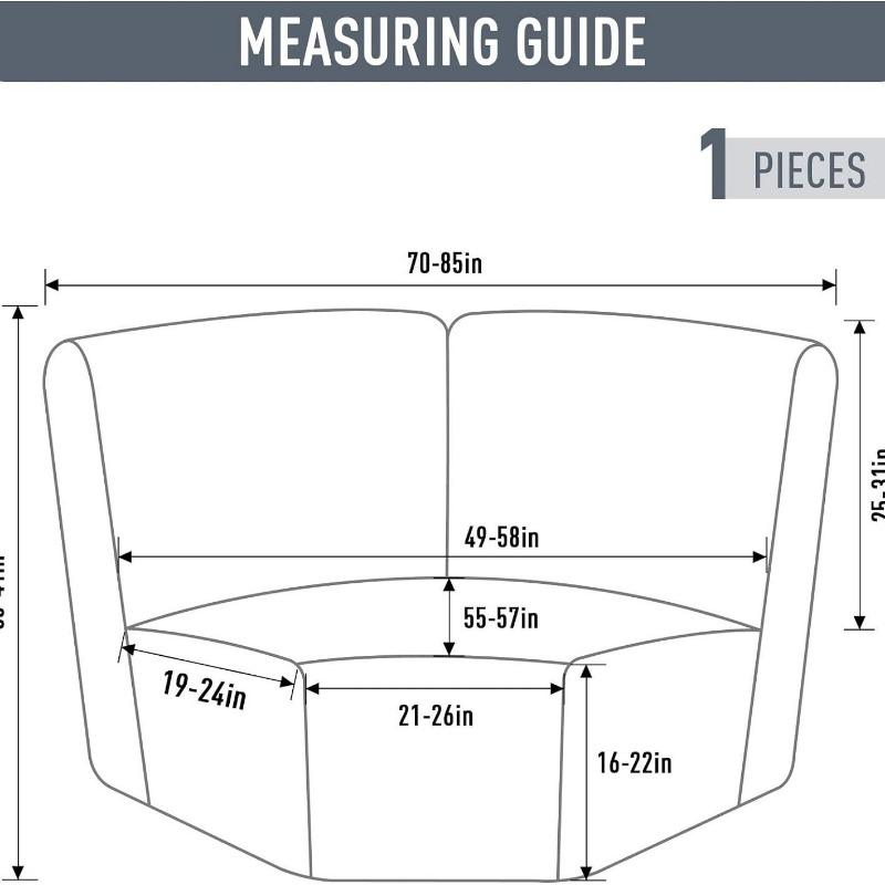 Corner Sofa Cover Stretch Corner Couch Cover Furniture Protector for Living Room L Shape Slipcover Couch Additional Seat
