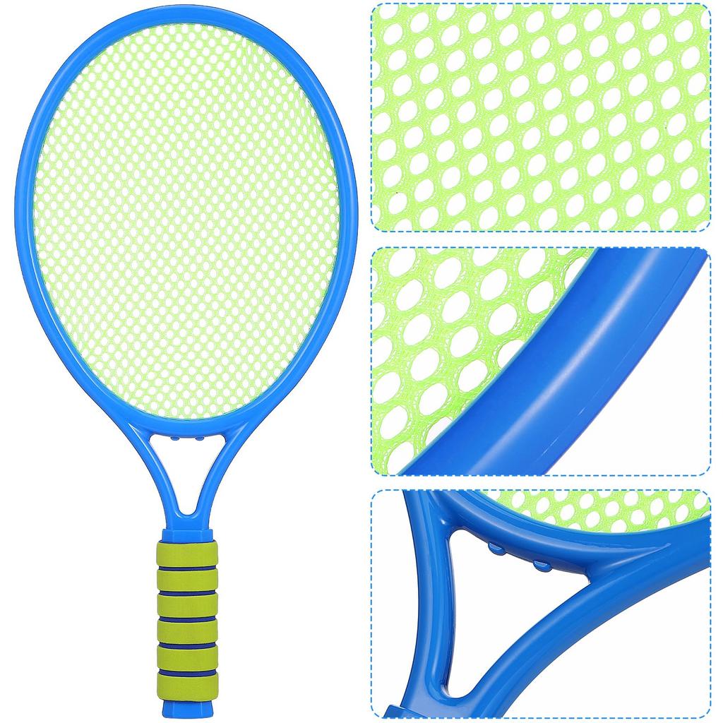 LIOOBO Tennisschläger Kunststoffschläger für Beinhaltet Tennisschläger und Ball Zufälliges Set, Kinder, Leichtgewicht, Eltern-Kind-Spiel, (Netzschläger, Farbe)