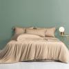 Solid Color Two-Tone Minimalist Lyocell Tencel Duvet Cover - Class A Single Piece Bedding