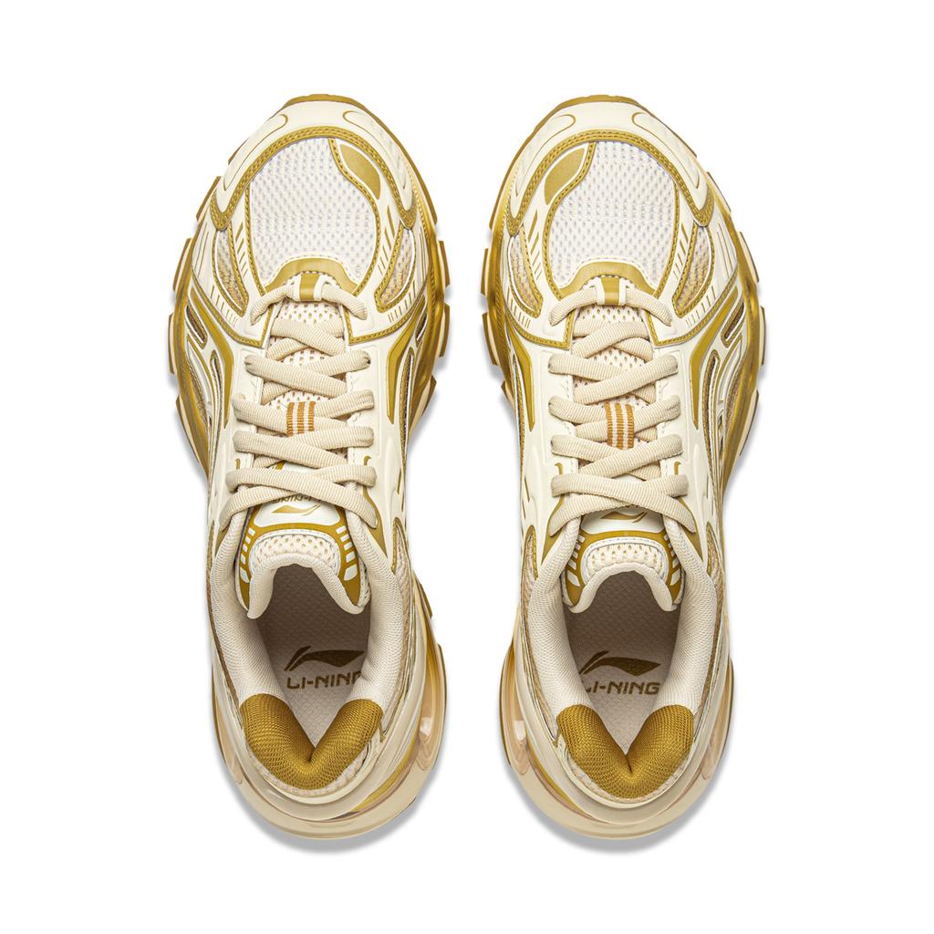 Li Ning Lijun BOW Fashion Trend Sports Support Non-Slip Wear-Resistant Low-Top Casual Shoes Men Casual Shoes Beige AZGV025-3