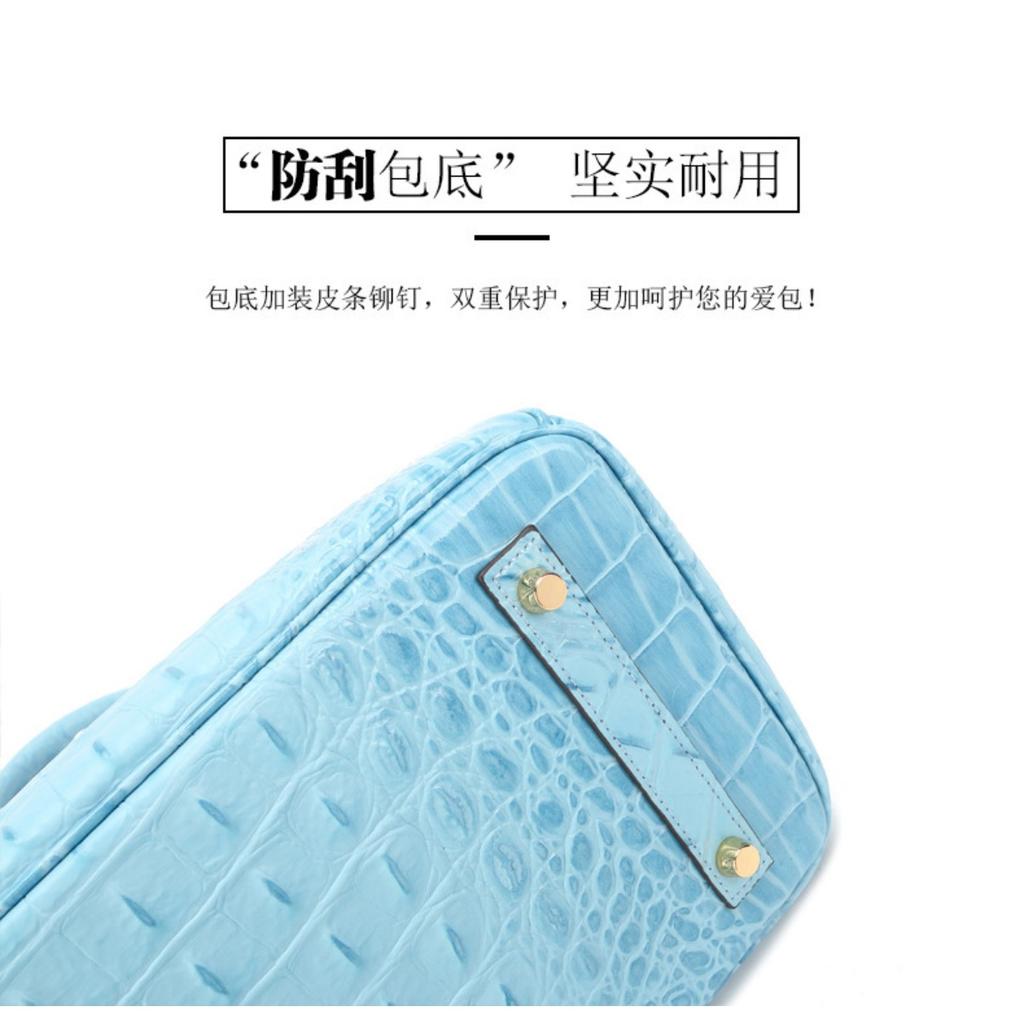 Commercio estero nuova borsa in pelle atmosferica platino borsa a mano con motivo a spina di coccodrillo borsa a spalla singola crossbody alla moda borsa grande da donna