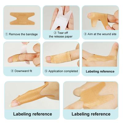20Pcs/Box Aids Antibacterial Wound Dressing Protect First Aid Bandaid Bandage Patch H Butterfly Shape Medical Fingertip Band